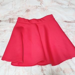 Deep Pink Skater Skirt